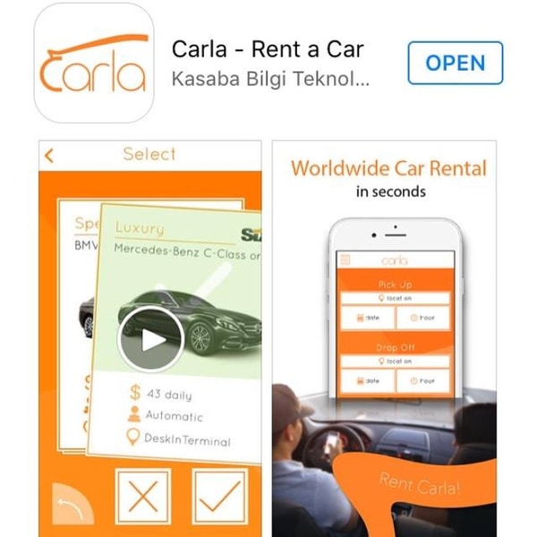 Carla Car Rental App Reviews