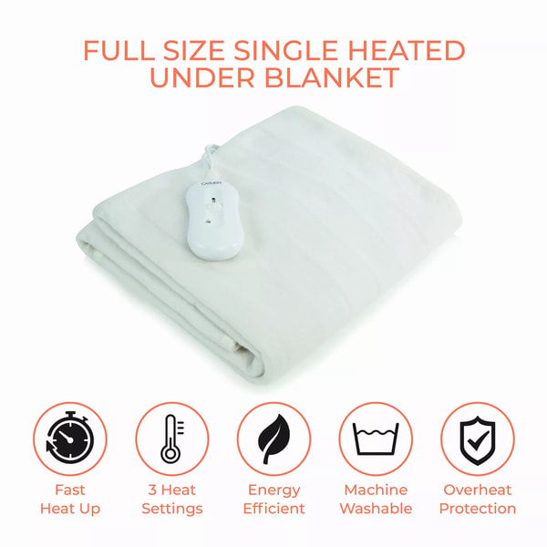 Carmen Products Full Size Single Heated Under Blanket Review