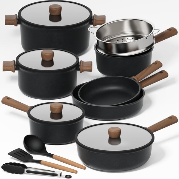CAROTE Hokkaido Hybrid Cookware Set 15-piece Review