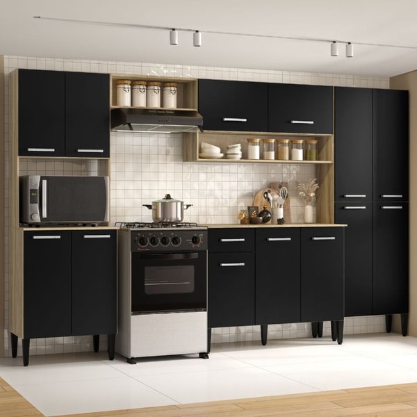 Carraro Complete Compact Kitchen Cabinet Arizona Plus Avalia&ccedil;&atilde;o