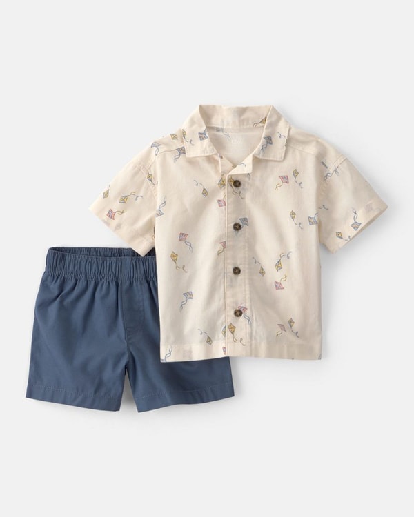 Carter's Conjunto De 2 Piezas Con Camisa Rese&ntilde;a