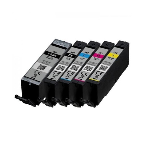 Cartouche du Toner Pack de 5 cartouches CANON PGI-580 XXL - CLI-581 XXL Compatible Review