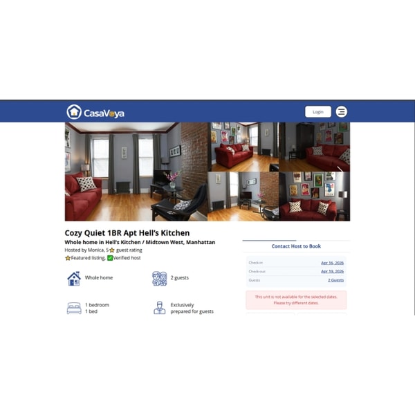 CasaVoya Cozy Quiet 1BR Apt Review
