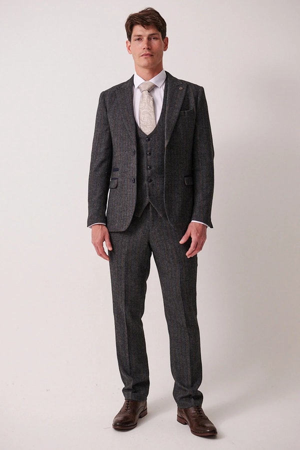 Castleson 3-delig Heren kostuum Tweed Dominic Beoordeling