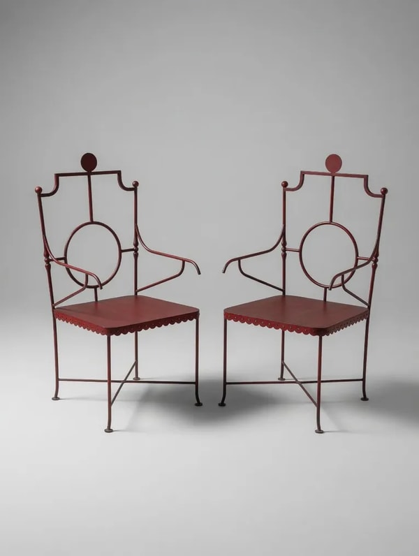 Catawiki Paire de fauteuils en fer forg&eacute; dans le style de Gilbert Poillerat Review