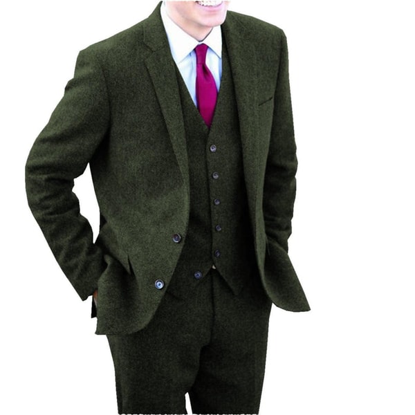 Ceehuteey Casual Men's 3 Pieces Tweed Suit Review