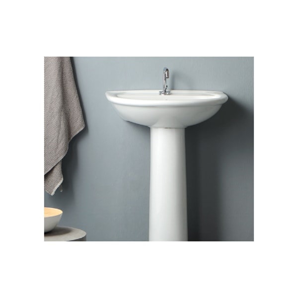 Ceramikeshop Lavabo monoforo con colonna cm.60 OXA Recensione