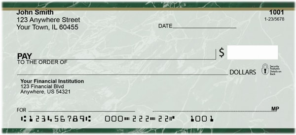Checks On Sale Green Marble Personal Checks Review