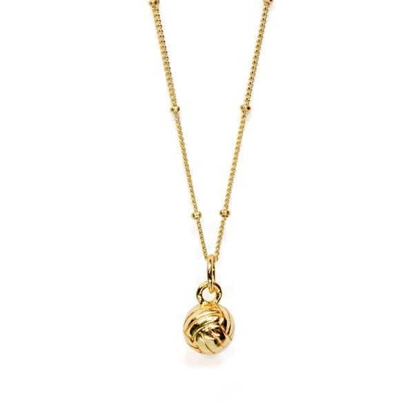 Chelsea Charles Jewelry CC Sport Gold Volleyball Charm Necklace Review
