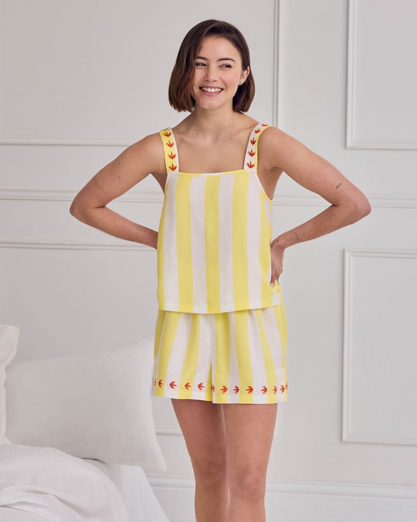 Chelsea Peers Linen Blend Cami Set Review