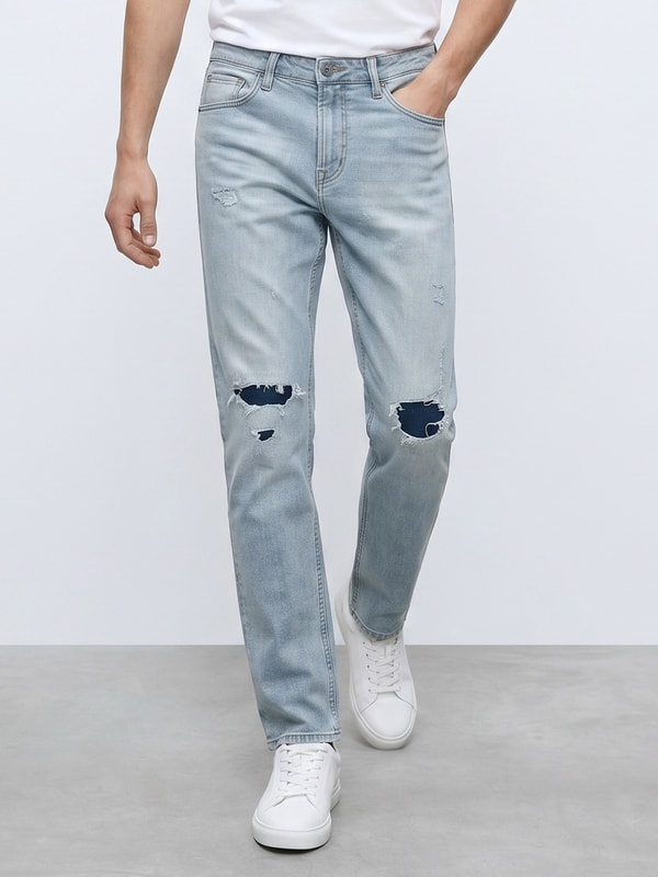 Chevignon Men's Standard Straight Light Wash Jeans 评测