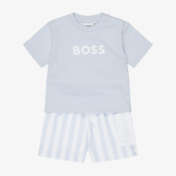 Childrensalon BOSS Boys White Cotton Jersey Bermuda Shorts Set Review