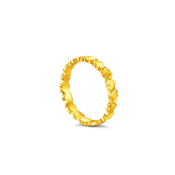 Chow Tai Fook Full of Love 999 Gold ring  评论