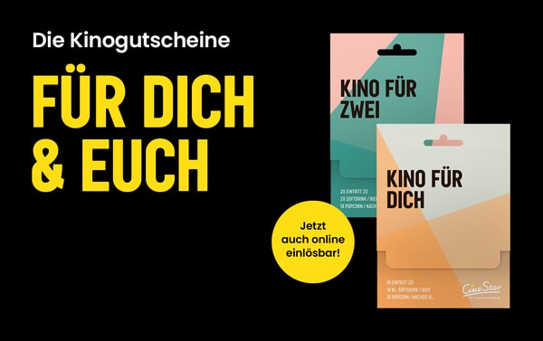 CineStar Downloadgutschein Kino f&uuml;r Zwei Bewertung