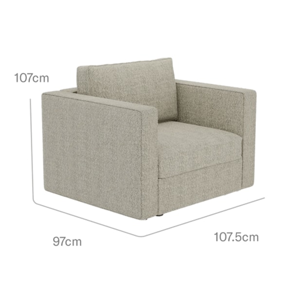 Colchones Luuna Sill&oacute;n Boucl&eacute; Rese&ntilde;a