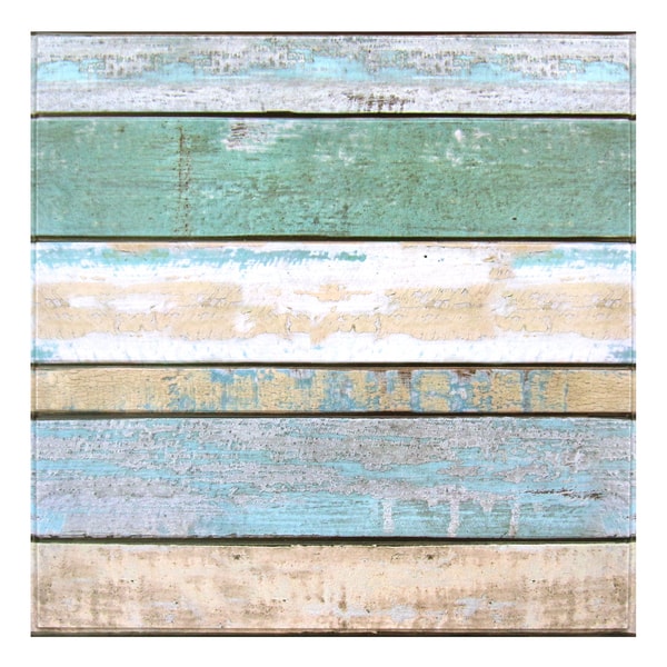Commomy Decor 3D Vintage Multicolor Wood Grain Peel and Stick Wall Tile Review