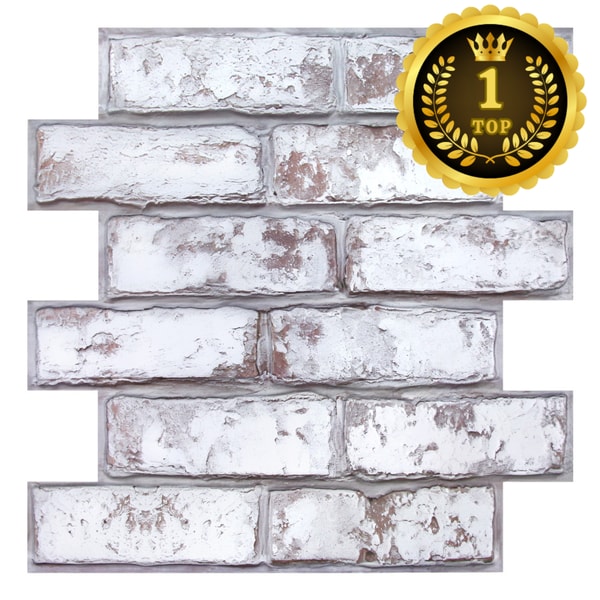 Commomy Decor 3D Rustic Whitewash Brick Peel and Stick Wall Tile Review