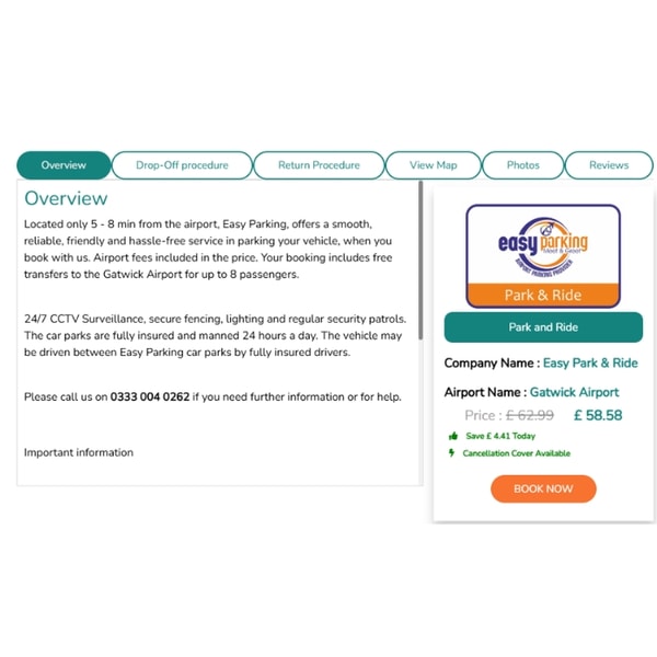 Compare My Parking Gatwick Airport  Park & Ride Review