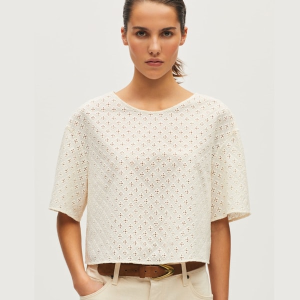 Comptoir des Cotonniers Top boxy brod&eacute; coton Avis