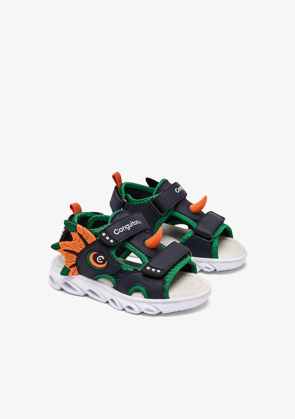 Conguitos Dino Multi Light Sandals Rese&ntilde;a