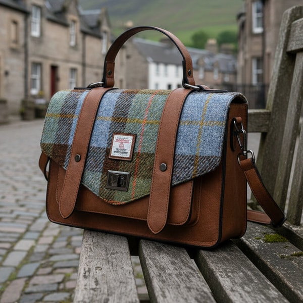 Contempo Chestnut & Blue Tartan Satchel Review