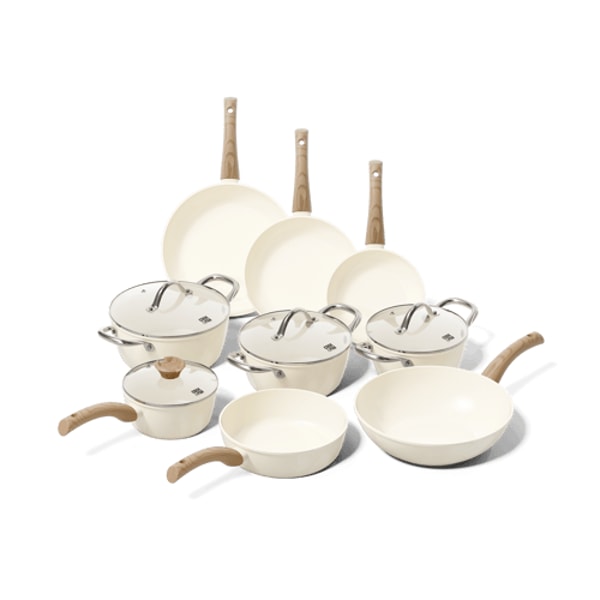 Cook & Pan Go Ivory Topf- und Pfannenset 9-teilig Bewertung