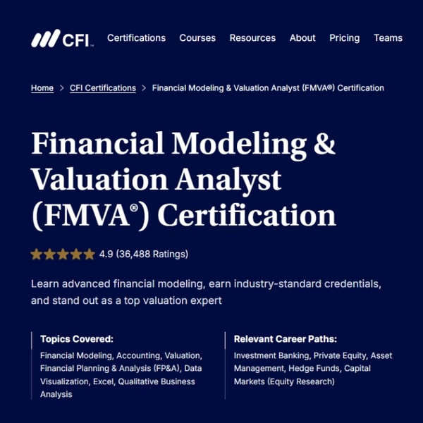 Corporate Finance Institute Financial Modeling & Valuation Analyst Review