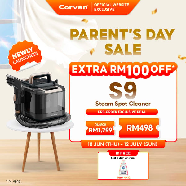 Corvan Steam Spot Cleaner S9 Ulasan
