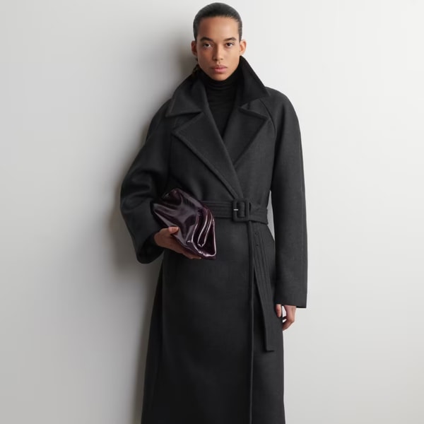 COS Tailored Belted Wool-Twill Coat Ulasan