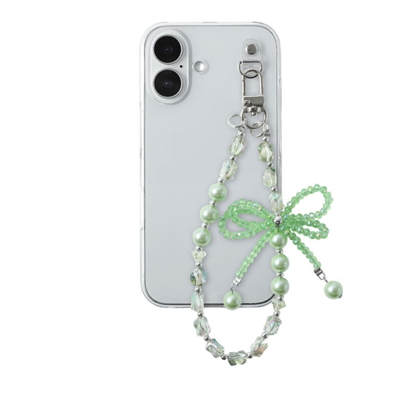 Coverary Clear case bead charm ribbon back case レビュー