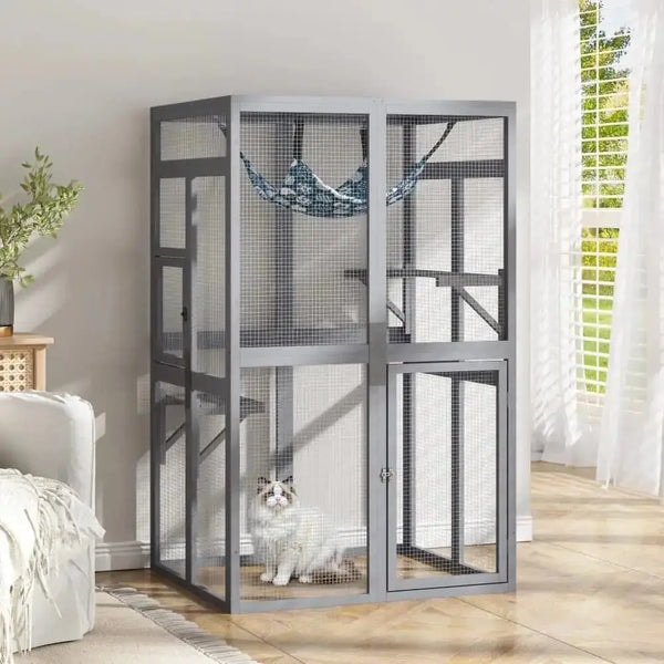 Coziwow 39&Prime;L Wooden Outdoor Cat Catio Review
