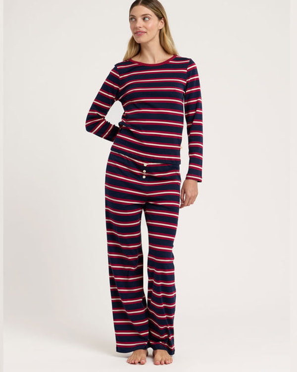Ellie PJ Set in Rugby Stripe Review