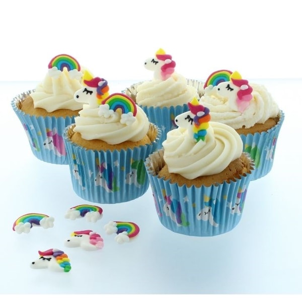 Craft Company Culpitt Rainbows & Unicorn Sugar Cake Topper Decorations - Pack of 12 Review