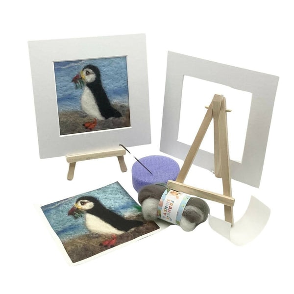 CraftSource Market Frankie & Sidney Puffin Mini Picture Felting Kit Review