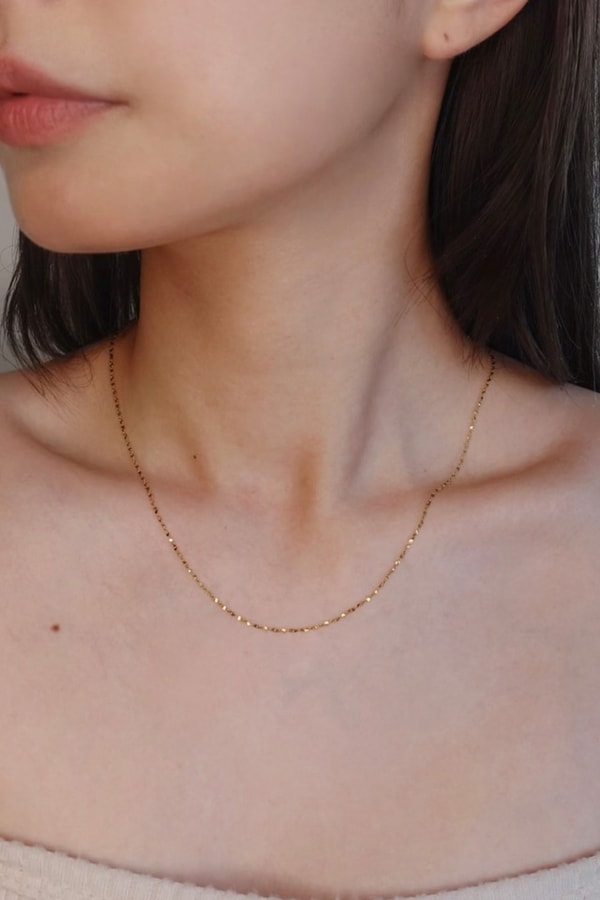crea.jewelry 0.8mm petal necklace レビュー