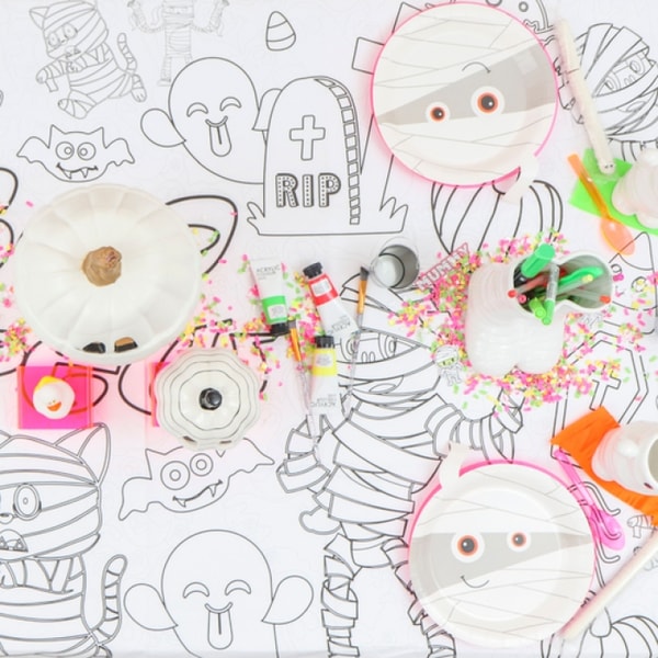 Creative Crayons Workshop Halloween Coloring Tablecloth Reviews