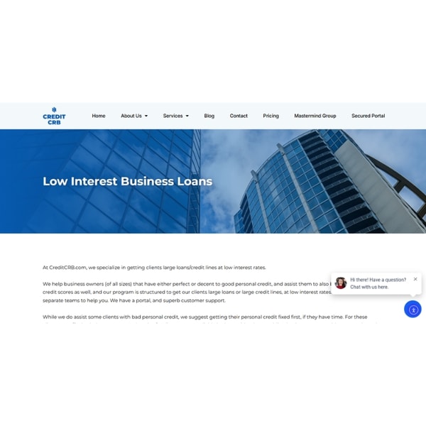 Credit CRB Low Interest Business Loans Review