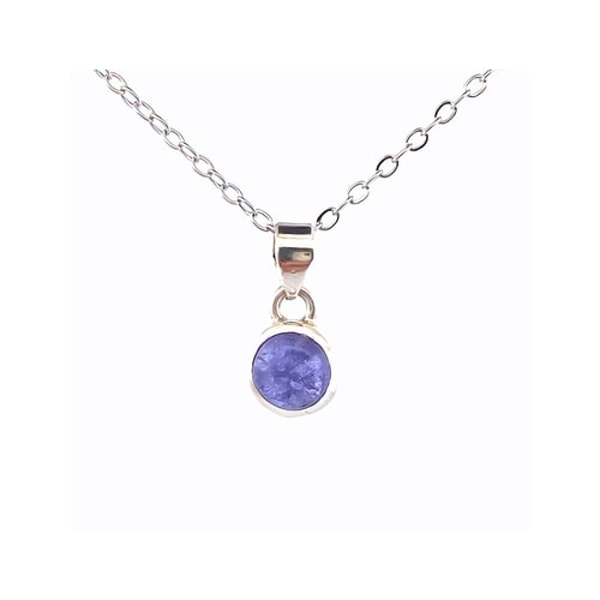 Cristal Forest Tanzanite (Zo&iuml;site Bleue) - Pendentif Serti Argent Avis 