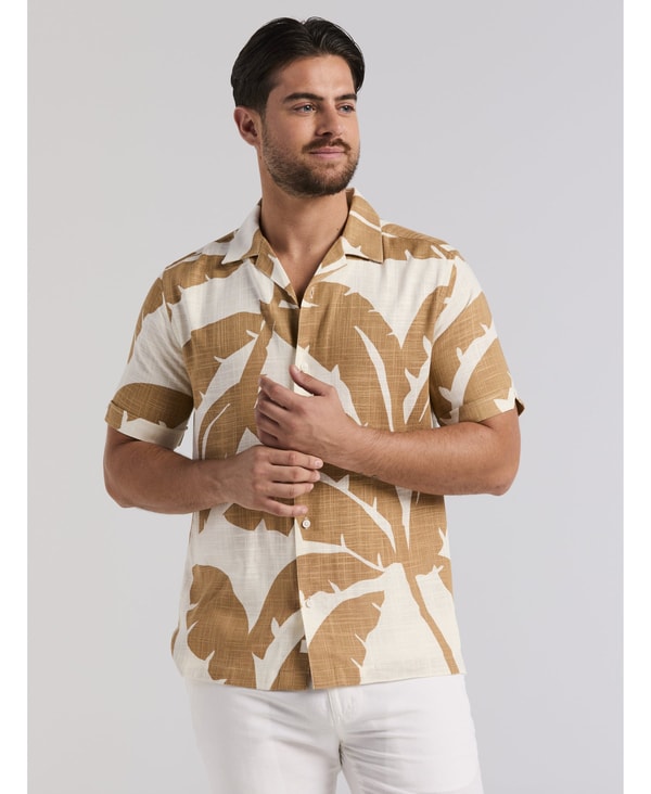 Cubavera Linen Blend Palm Print Shirt Review