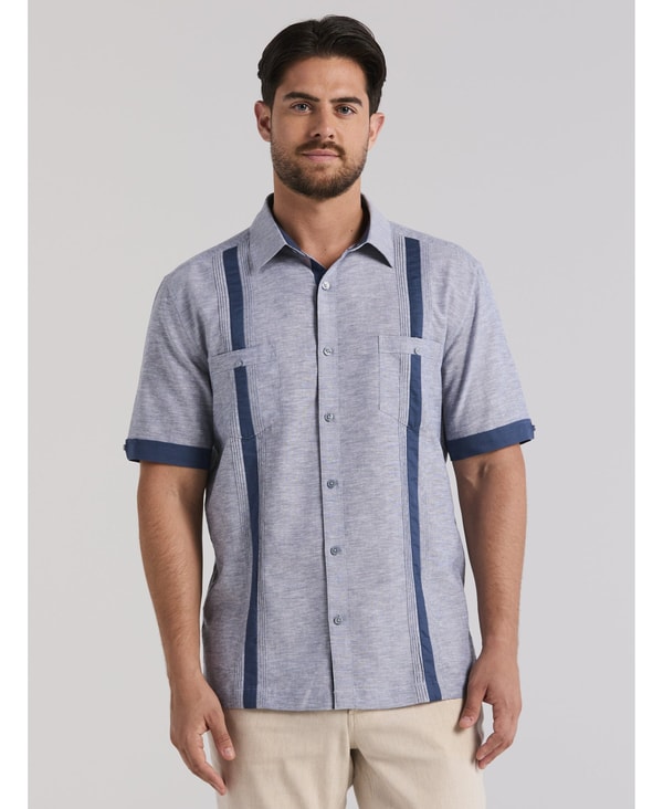 Cubavera Linen Blend Cross Dye Guayabera Shirt Review