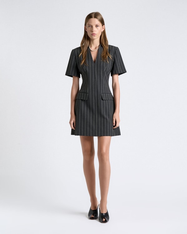 Cue Pinstripe Mini Dress Reviews