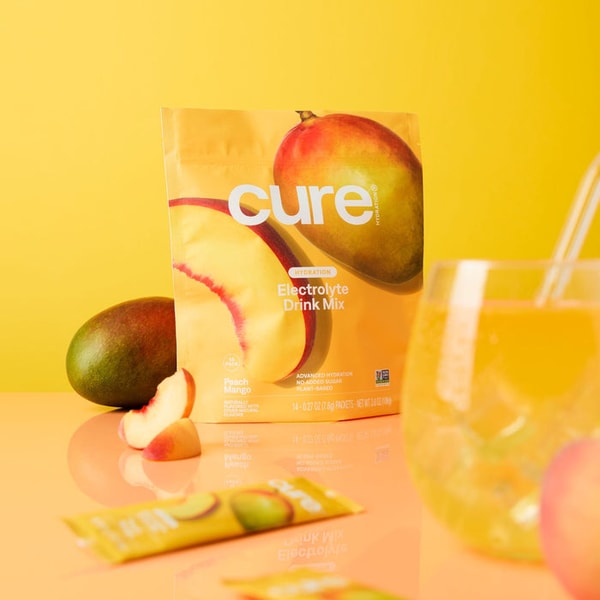 Cure Hydration Electrolyte Drink Mix Peach Mango Review