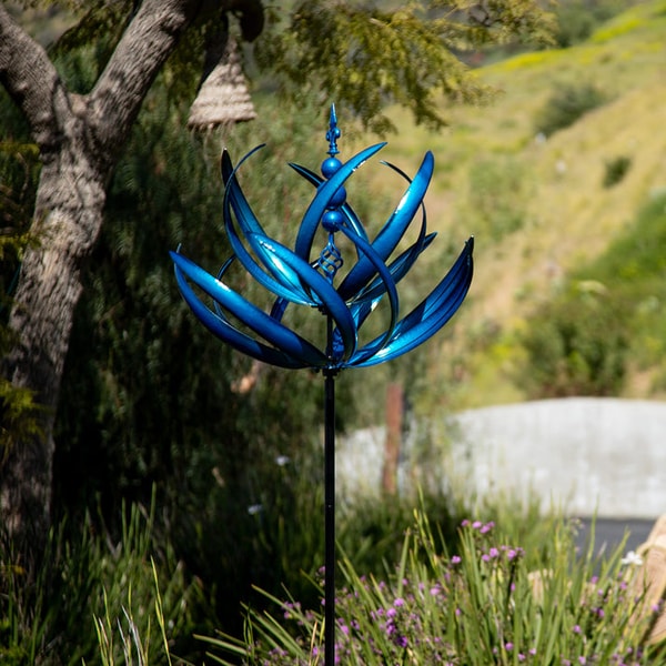 Cyan Oasis Blue Lotus Wind Spinner Review