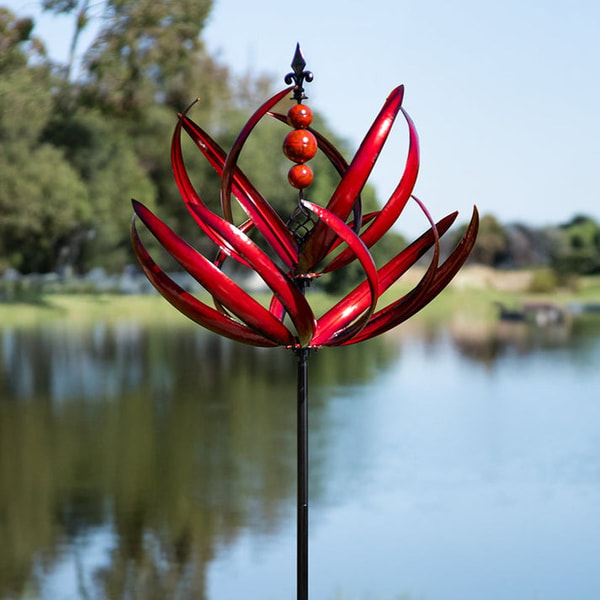 Cyan Oasis Crimson Lotus Wind Spinner Review