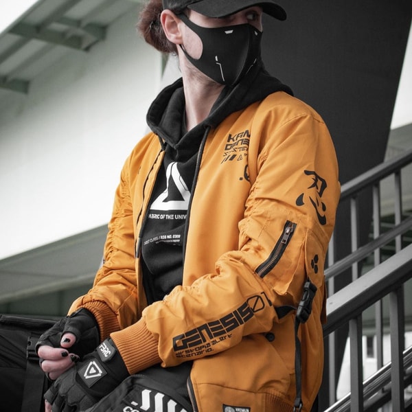 Cyber Techwear Orange Techwear Jacket Review