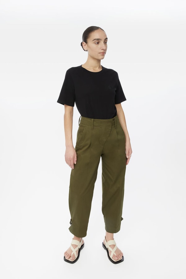 dāl the label Canvas Cotton Utility Tapered Pants Review