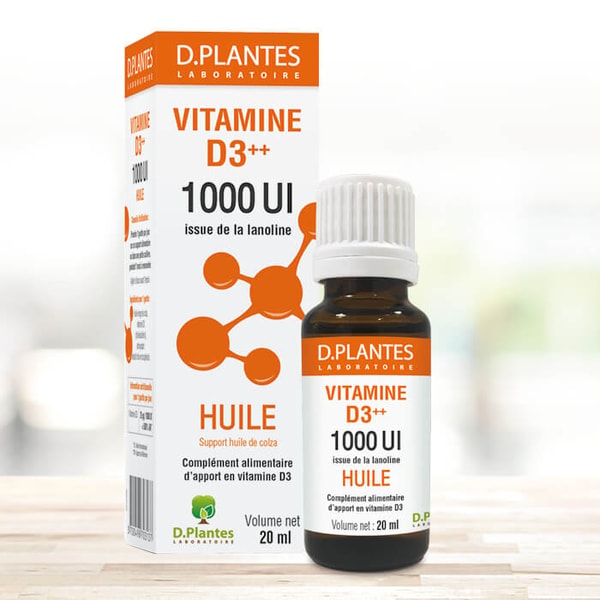 D.Plantes Vitamine D3++ huile 1000 UI 20 ml Avis