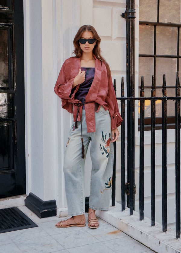 DA LUNA London Floral Embroidered Jeans Review