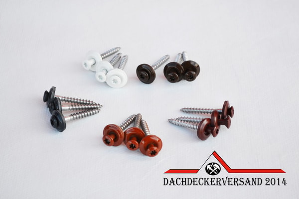 Dachdeckerversand 2014 4,5 x 35 mm Spenglerschrauben mit Dichtscheibe farbig - 25 St&uuml;ck Review