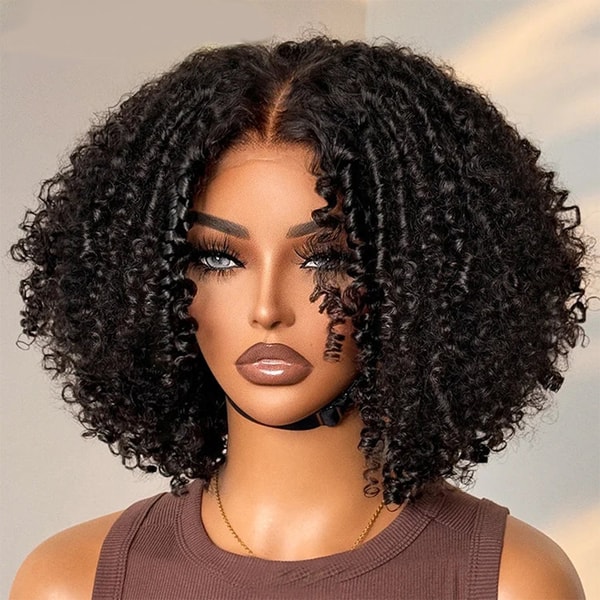DACHIC HAIR Coily Curly Glueless Lace Human Hair Wigs Review